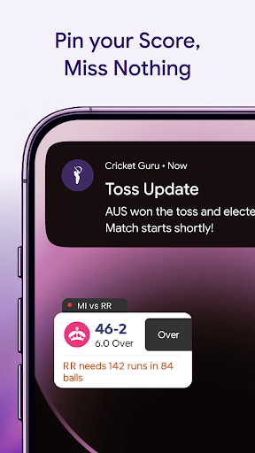 Cricket Guru - Fast Live Score screenshot