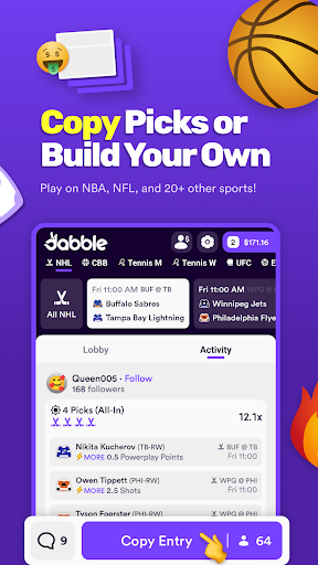 Dabble - Real Money Pick'Em screenshot