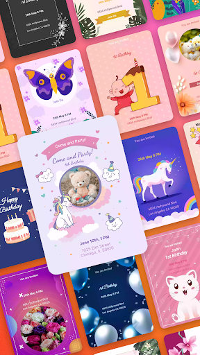 Birthday Invitation Card Maker screenshot