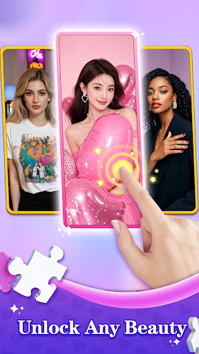 Heartstring Puzzle-Girl Jigsaw screenshot