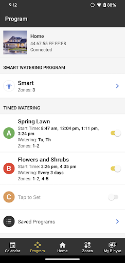 B-hyve screenshot