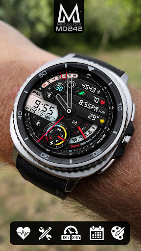 MD242 Hybrid watch face screenshot