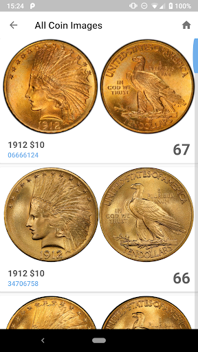 PCGS CoinFacts - U.S. Coin Val screenshot