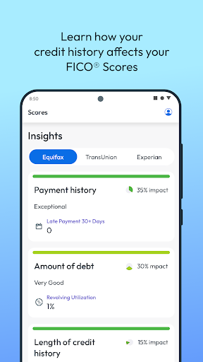 myFICO - Credit Score Tracking screenshot