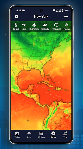 9Weather: Weather forecast screenshot
