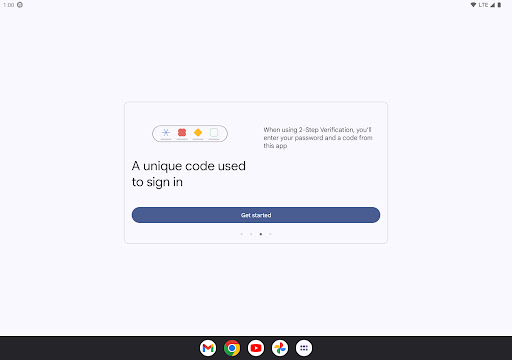 Google Authenticator screenshot