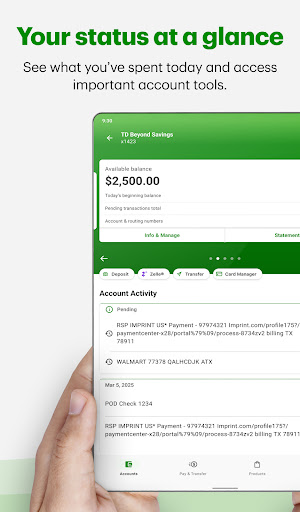 TD Bank (US) screenshot