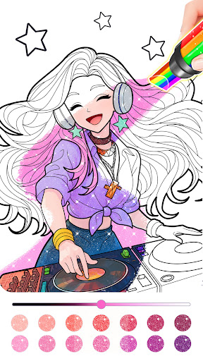 Princess Game Fantasy Coloring screenshot