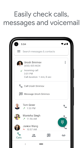 Google Voice screenshot
