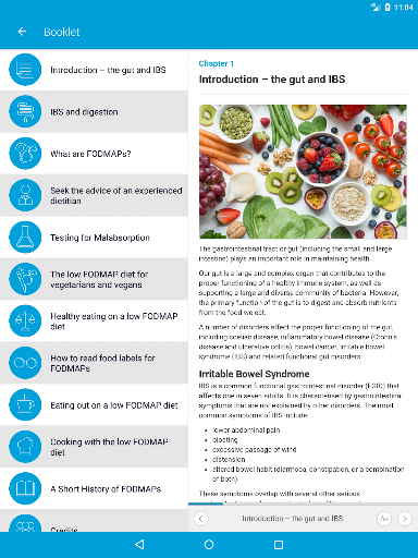 Monash University FODMAP diet screenshot