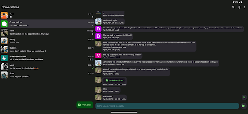 Conversations (Jabber / XMPP) screenshot