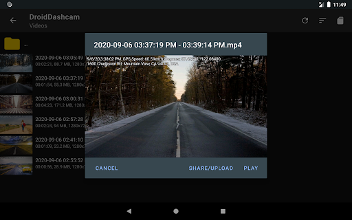 Droid Dashcam - Video Recorder screenshot
