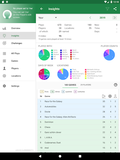 Board Game Stats screenshot