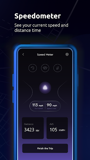 Maps All in One, Speedometer screenshot