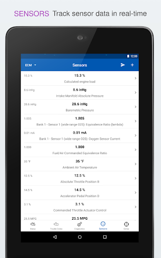 OBD Auto Doctor car scanner screenshot