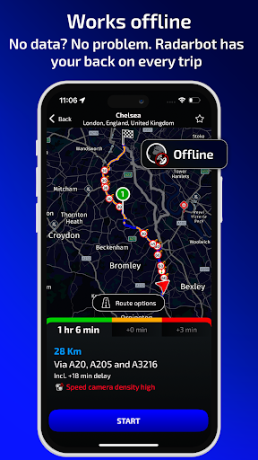 Radarbot: Radar Detector, GPS screenshot