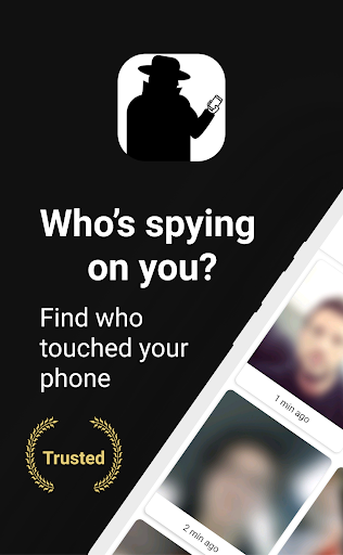 Intruder selfie Who spying me screenshot