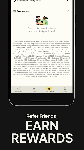 Factor_ Prepared Meal Delivery screenshot