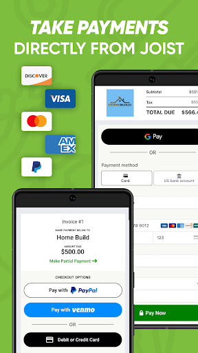 Joist Invoice & Estimate App screenshot