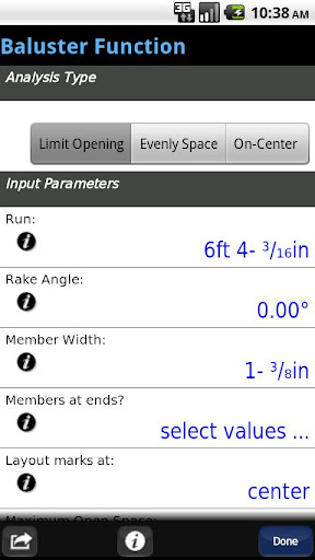 BuildCalc screenshot