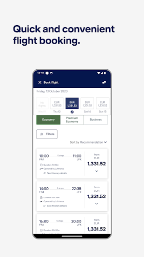 Lufthansa screenshot