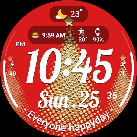ACRO Happy Christmas Watchface screenshot