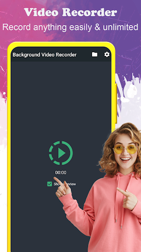 Background video recorder screenshot