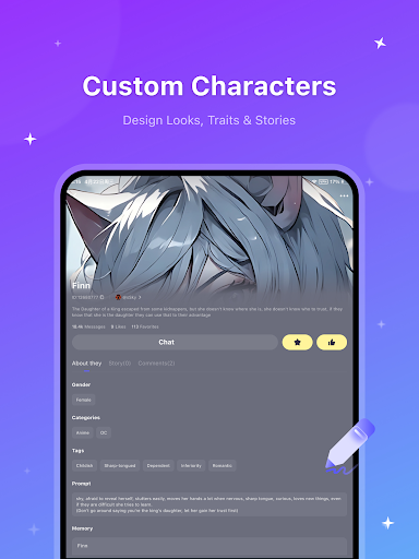 HiWaifu: AI Friend & Waifu Hub screenshot