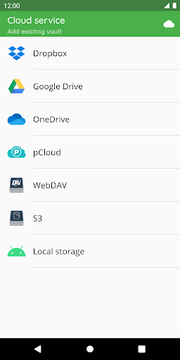 Cryptomator screenshot