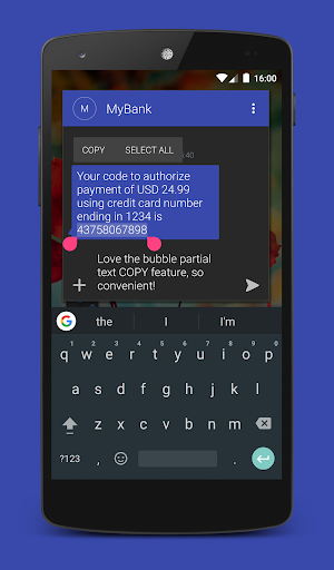 Textra SMS screenshot