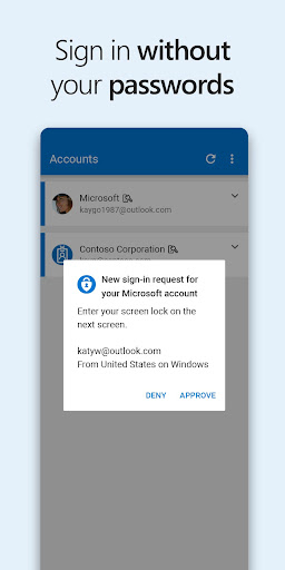 Microsoft Authenticator screenshot
