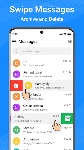 Messages: Text SMS screenshot