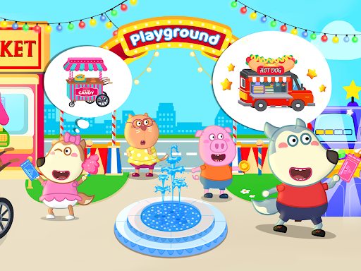 Wolfoo's Town: Dream City Game screenshot