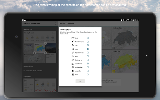 MeteoSwiss screenshot