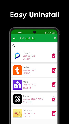 Delete apps - Easy Uninstall screenshot