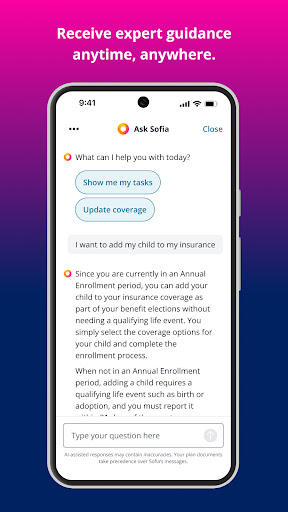 MyChoice Benefits screenshot