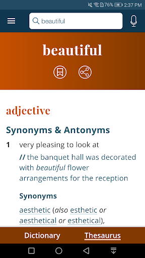 Dictionary - Merriam-Webster screenshot
