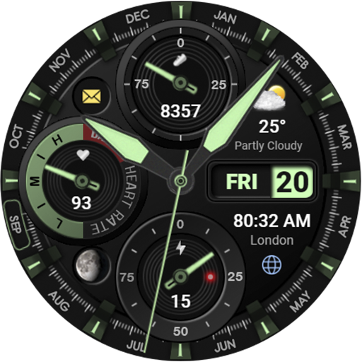 WFP 339 Ultra watch face screenshot