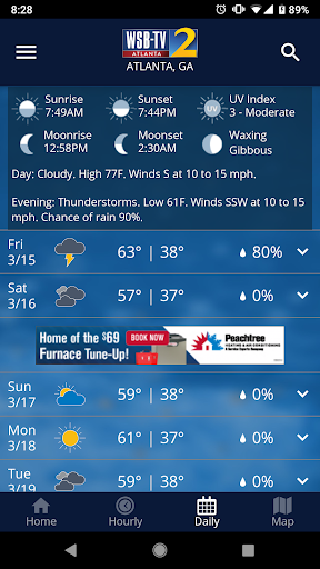 WSB-TV Weather screenshot