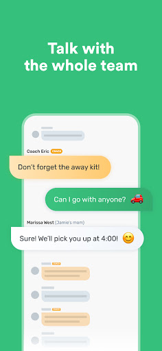 Heja Sports Team Communication screenshot