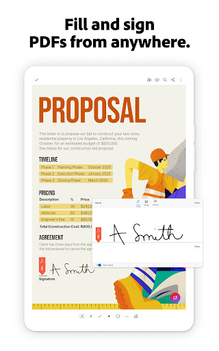 Adobe Acrobat Reader: Edit PDF screenshot