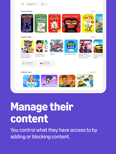 Amazon Kids Parent Dashboard screenshot