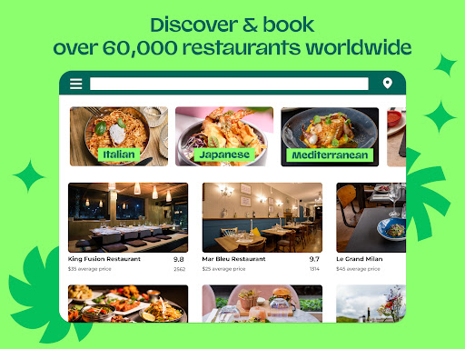 TheFork - Restaurant bookings screenshot