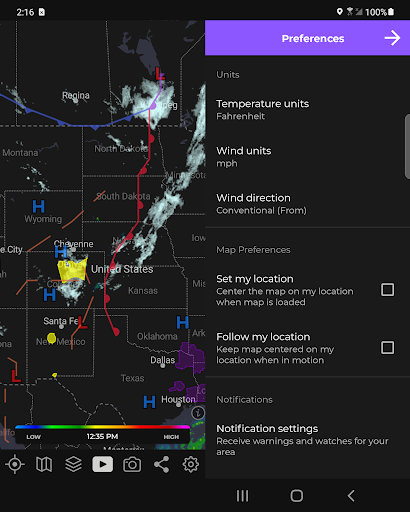 MyRadar Weather Radar Pro screenshot