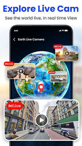 GPS Satellite Live Earth Map screenshot