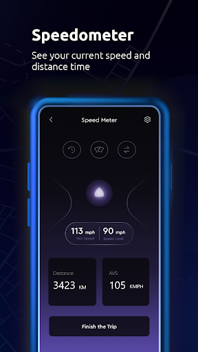 Maps All in One, Speedometer screenshot
