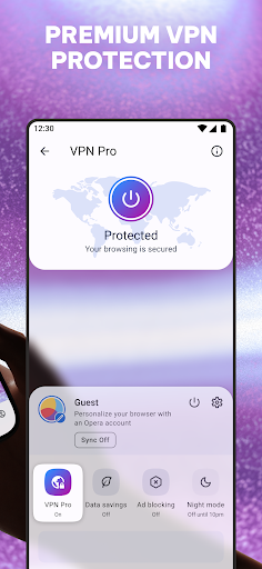 Opera: Private Web Browser screenshot
