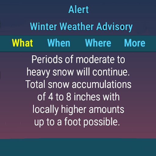 SkyHalo Weather for Wear OS screenshot