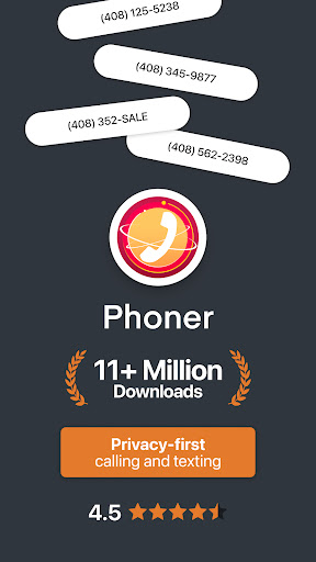 Phoner: Second Phone Number screenshot