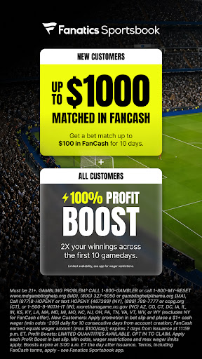 Fanatics Sportsbook & Casino screenshot